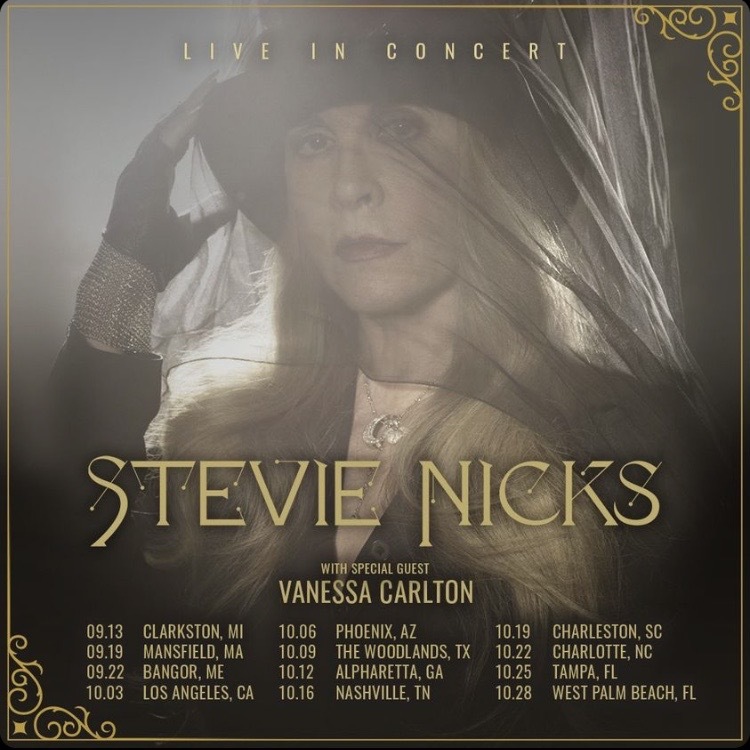 Vanessa Carlton / Fall 2022 Tour Dates With Stevie Nicks