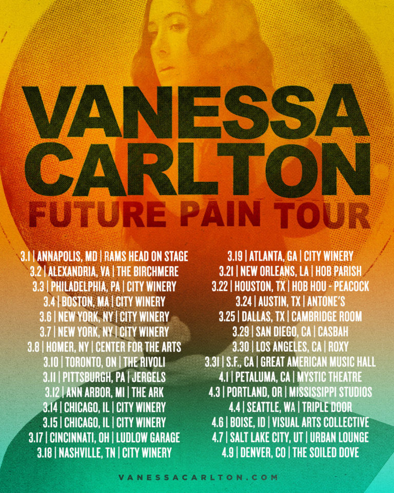 Vanessa Carlton / Future Pain Tour On Sale Now!